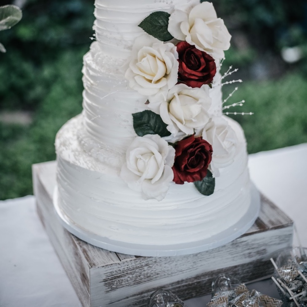 Rustic Wood Cake Stand